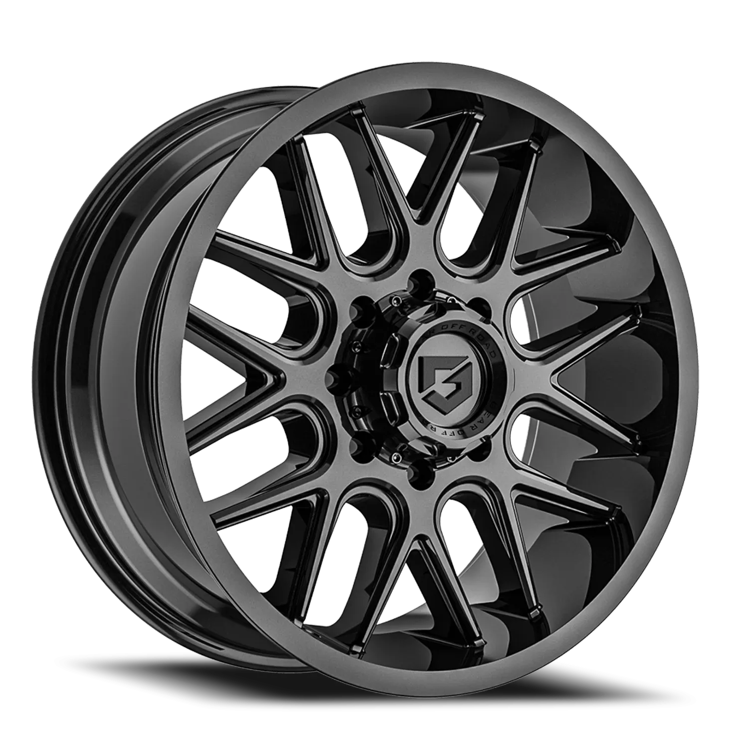 GEAR OFF ROAD 772B 17X9 GLOSS BLACK/MILLED ACCENTS